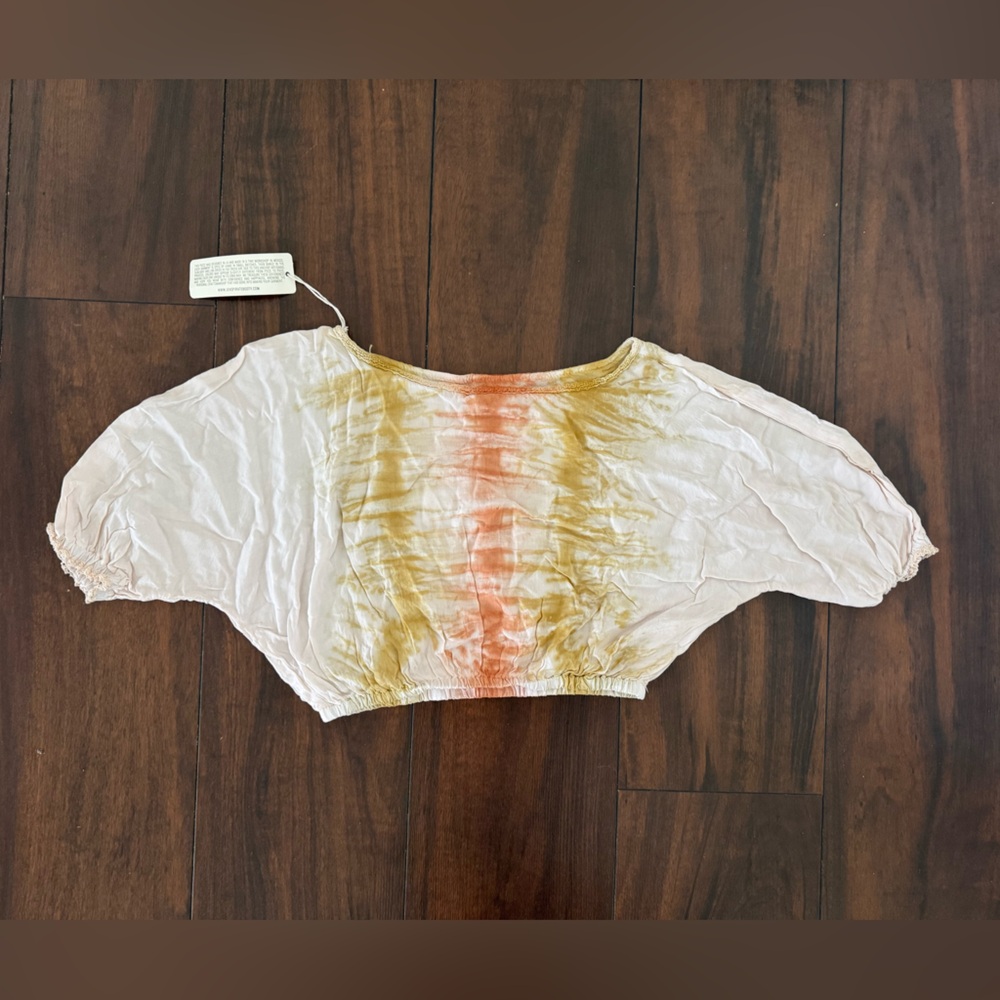 NWT Jen’s Pirate booty Paige crop top in tie dye sz M